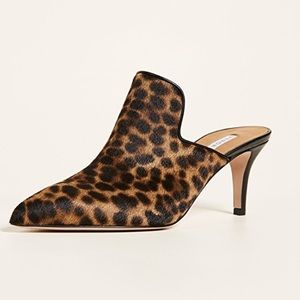 Veronica Beard leopard mules